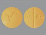 Propranolol 80 Mg Tablet - Yellow Round Tablet V 54 86 Quali