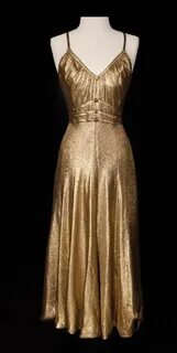 Ginger Rogers "Dinah Barkley" gold lamé dress from Barkleys 