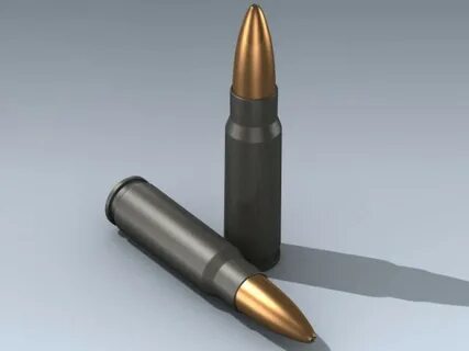 7.62 x 39 JHP Cartridge 3d Model by Mesh Factory