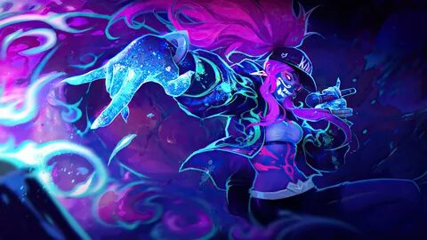 Kda Akali League Of Legends Videogames Abstract Hd Mobile - 