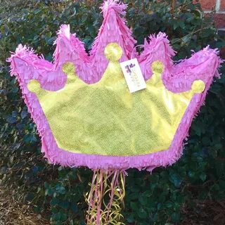 Pink & Gold Crown Pinata Princess Theme Etsy