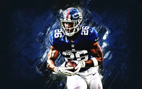 Скачать обои Saquon Barkley, New York Giants, NFL, american 