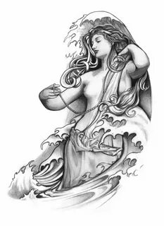 Goddess of the sea by Devin-Rowell Goddess tattoo, Goddess o