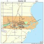 Oconto Wisconsin Street Map 5559350