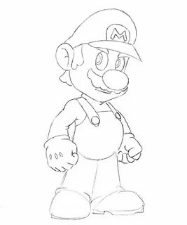 Как нарисовать Марио из игр Nindendo