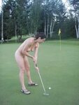 Golfing Nude