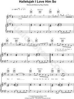 Eva Cassidy "Hallelujah, I Love Him So" Sheet Music in A Maj