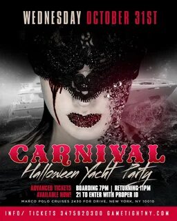 NYC Afterwork Halloween Night Yacht Party Cruise at Skyport 