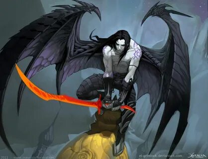 Black Wings by el-grimlock on deviantART Fantasy character d