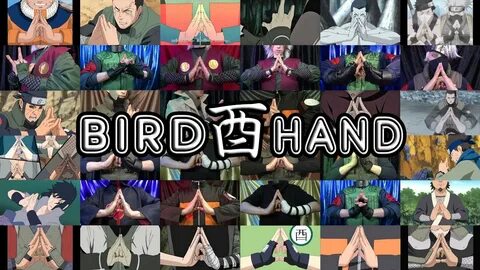 NARUTO shippuden 100 "Bird" Hand seals signs classified into