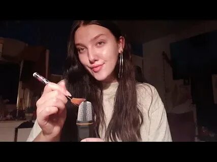 ASMR mic brushing & mouth sounds FACE REVEAL 💜 - The ASMR In