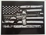 Liberty or Death AR15 vinyl sticker decal 2nd Amendment Gun 