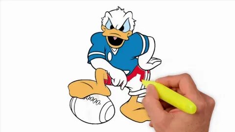 Coloring Pages - How to draw donald duck step by step full b