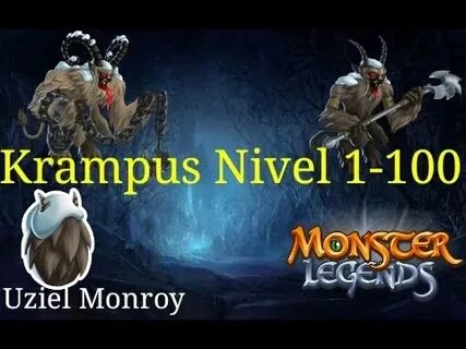 Monster Legends Krampus nivel 1-100 + Batalla - YouTube