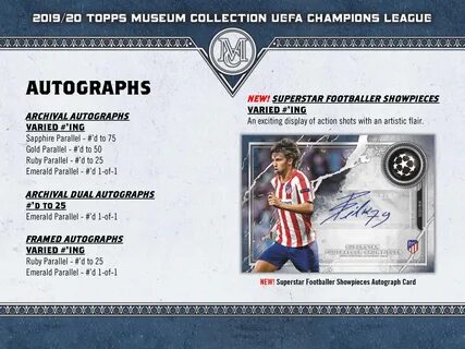 2019-20 Topps Museum Collection UEFA Champions League Soccer