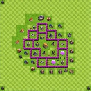 Base Layout Town Hall Level 6 Tipe Defense TALEH.CO