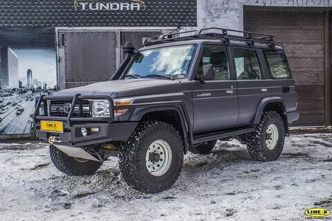 Toyota Land Cruiser 70 Grey - LINE-X на DRIVE2