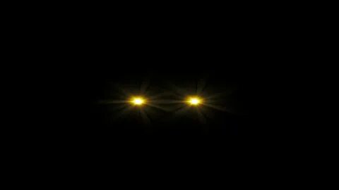 Danaya's Glowing Eyes FX- Yellow (Black l Green Screen) HD -
