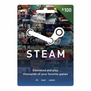 Prepaid Gaming Cards 156597: Valve Steam Wallet Keys ($100) 