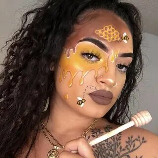 Halloween Makeup Ideas on Instagram: "🍯 Queen Bee 🐝 💫 - Insp