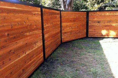 Build a Wood Fence With Metal Posts (That's Actually Beautif