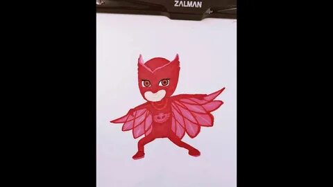 How to draw Pj Masks Owlette (Amaya).Pijamaskeliler Baykuş K
