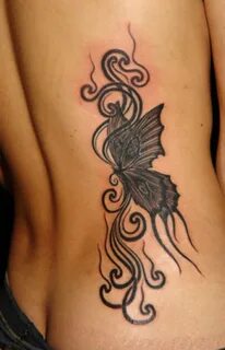 Gothic Butterfly Tattoo Designs For Girls Pictures Tribal ta
