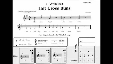 Hot Cross Buns Song Sheet Music - Dog Posts Captions