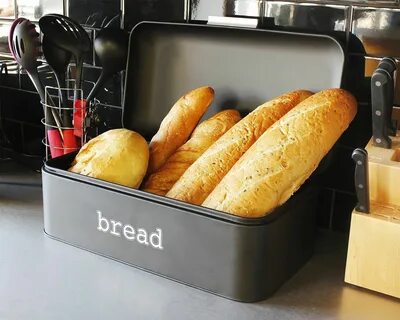 Stainless Steel Bread Box Bread bin, Bread boxes, Cool kitch