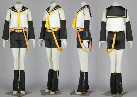 VOCALOID 2 Rin Kagamine Cosplay Halloween Costume Complete S