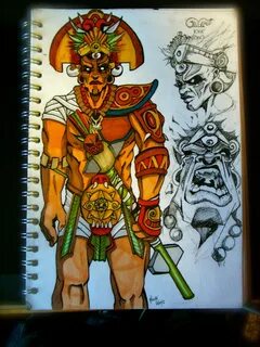 Aztec Gods Drawings Related Keywords & Suggestions - Aztec G