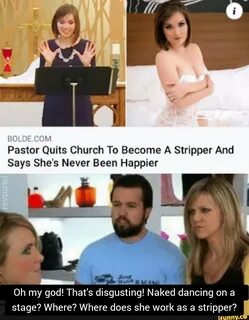 Pastor Quits Church To Become A Stripper And Says She's Neve