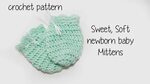 free Newborn Scratch mitten crochet pattern Charmed By Ashle