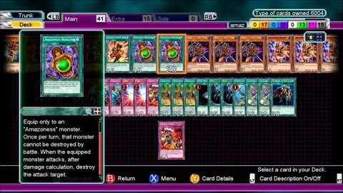 Yu-Gi-Oh! Millennium Duels Deck Recipe Amazoness - YouTube