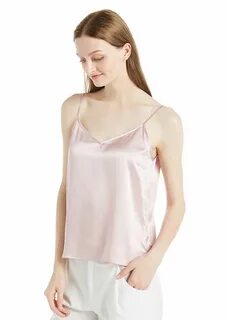 beauty lady Silk camisole, Ladies tops fashion, Tank tops wo
