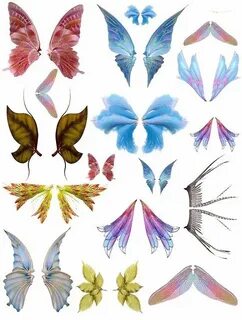 Butterfly Wings Dragon Fly or Fairy Wings Vibrant Pinks Blue