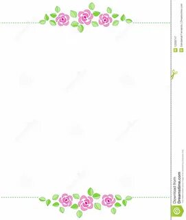 Rose Border / Wedding Invitation Stock Vector - Illustration