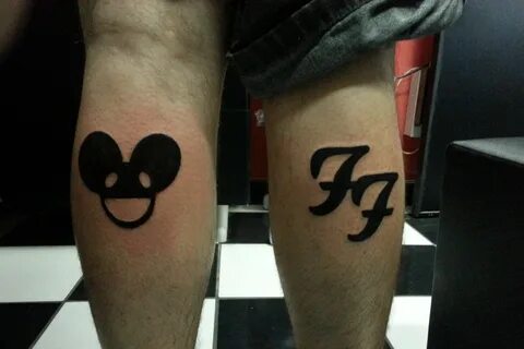 Foo fighters Tattoo and Deadmau5 Tattoo