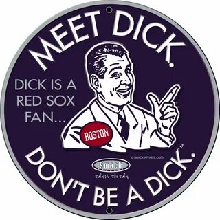 Embossed Metal Man Cave Sign Dont Be A Dick Smack Apparel NY