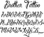 Brother Tattoo Font by Måns Grebäck : Font Bros Ta