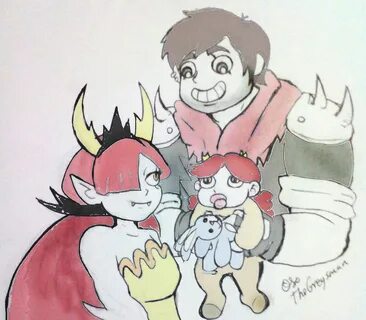 More fanart about Marco x Hekapoo (AND BABY) Star vs las fue