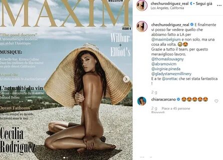 Cecilia Rodriguez completamente nuda per Maxim (FOTO)