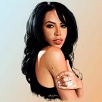 Digital painting of Aaliyah Aaliyah, Digital painting, Digit