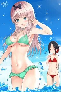 Safebooru - 2girls :d arm up bare arms bare shoulders bikini