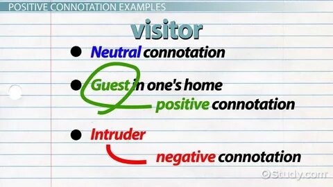 Objective Students Will Review And Discuss Connotation And -