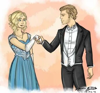 klaroline fanart Vampire diaries, Vampire diaries seasons, V