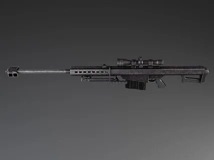 Barrett M82A1 Sniper Rifle - 3D Model by SQUIR