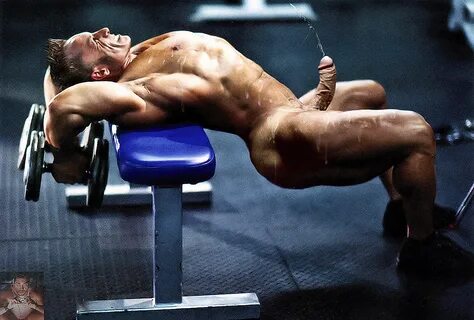 Men naked in the gym