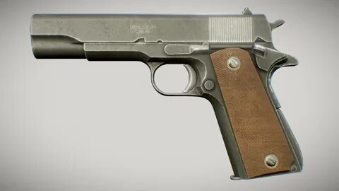 Colt M1911 - Download Free 3D model by Ole Gunnar Isager (@F