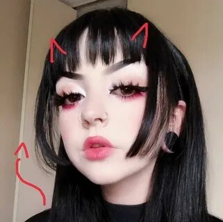 Pinterest: jajnagyon ∆ in 2019 Kawaii makeup, Goth makeup, M